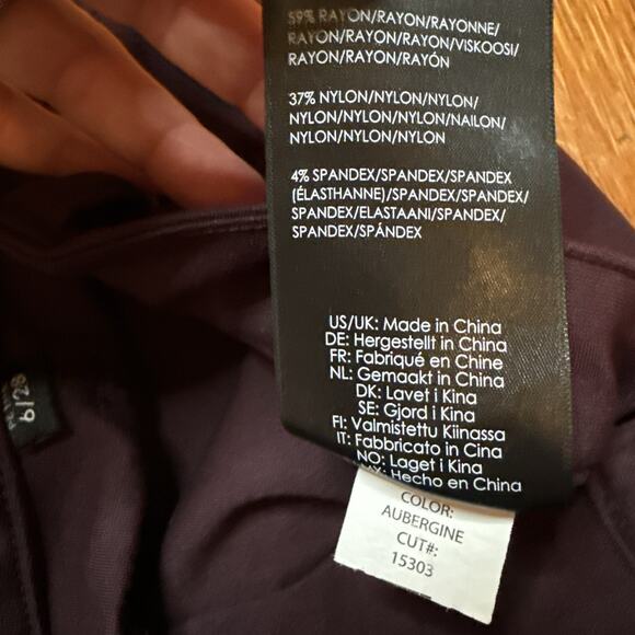 Liverpool Los Angeles Skinny Jeans Maroon 6/28 Petite Butter Soft Stretchy - Picture 7 of 8